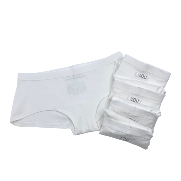 Women's organic cotton boy shorts - pack of 5