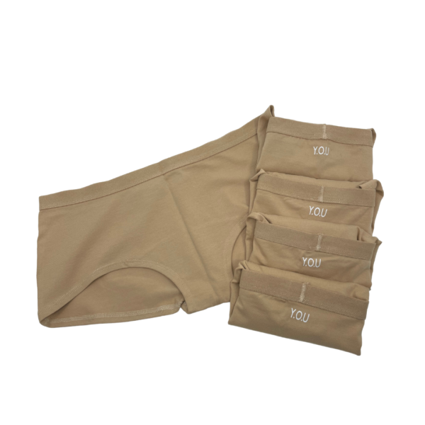 Women's organic cotton boy shorts - pack of 5