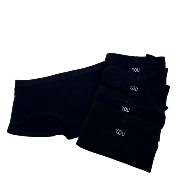 Women's organic cotton boy shorts - pack of 5
