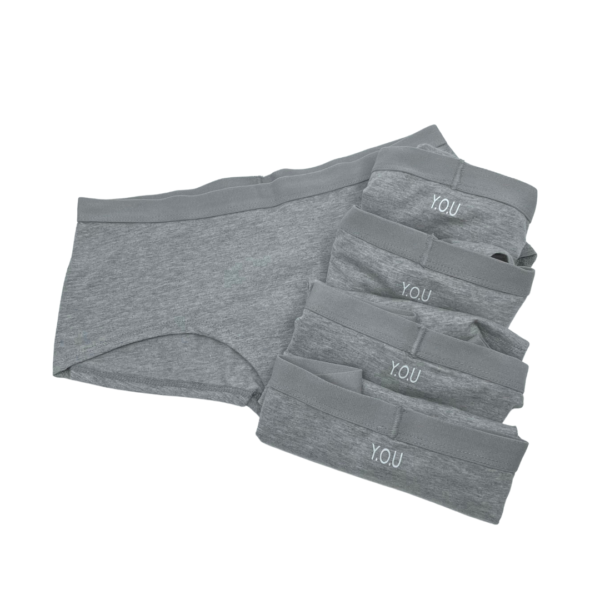 Women's organic cotton boy shorts - pack of 5