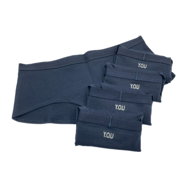 Women's organic cotton boy shorts - pack of 5