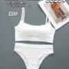 Daily Wear Strips Design Bra & Hipster Set
