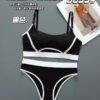 Daily Wear Strips Design Bra & Hipster Set